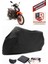 Arora Smart 50 x Siyah Motorsiket Brandası Motor Örtüsü Çadır Su Geçirmez Motosiklet Kılıfı Motor Brandası 1