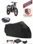 Caballero 500 Scrambler Siyah Arka Çanta Uyumlu Motorsiket Brandası Motor Örtüsü Çadır Su Geçirmez Motosiklet Kılıfı Motor Brandası 1