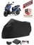Kymco Xtown 250I Siyah Motorsiket Brandası Motor Örtüsü Çadır Su Geçirmez Motosiklet Kılıfı Motor Brandası 1