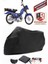 Kanuni Zebra 90 Siyah Motorsiket Brandası Motor Örtüsü Çadır Su Geçirmez Motosiklet Kılıfı Motor Brandası 1