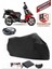 Yuki YK150T-20 Siyah Arka Çanta Uyumlu Motorsiket Brandası Motor Örtüsü Çadır Su Geçirmez Motosiklet Kılıfı Motor Brandası 1