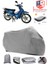 Mondial 100 Km Gri Motorsiket Brandası Motor Örtüsü Çadır Su Geçirmez Motosiklet Kılıfı Motor Brandası 1