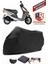 Honda Scv 100 F Beat Siyah Motorsiket Brandası Motor Örtüsü Çadır Su Geçirmez Motosiklet Kılıfı Motor Brandası 1