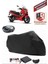 Gilera Nexus 300 Siyah Arka Çanta Uyumlu Motorsiket Brandası Motor Örtüsü Çadır Su Geçirmez Motosiklet Kılıfı Motor Brandası 1