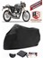 Triumph Thruxton 1200 R Siyah Motorsiket Brandası Motor Örtüsü Çadır Su Geçirmez Motosiklet Kılıfı Motor Brandası 1