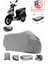 Sym Jet 4 125 Arka Çanta Uyumlu (Gri) Motorsiket Brandası Motor Örtüsü Çadır Su Geçirmez Motosiklet Kılıfı Motor Brandası 1