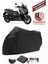 Yamaha X-Max 300 Abs Siyah Motorsiket Brandası Motor Örtüsü Çadır Su Geçirmez Motosiklet Kılıfı Motor Brandası 1
