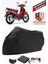 Bumoto/jinling Safir 100CC Siyah Motorsiket Brandası Motor Örtüsü Çadır Su Geçirmez Motosiklet Kılıfı Motor Brandası 1