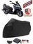 Kymco Dink 200I Siyah Motorsiket Brandası Motor Örtüsü Çadır Su Geçirmez Motosiklet Kılıfı Motor Brandası 1
