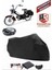 Mobylette AV44 Siyah Arka Çanta Uyumlu Motorsiket Brandası Motor Örtüsü Çadır Su Geçirmez Motosiklet Kılıfı Motor Brandası 1