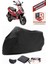 Piaggio Runner 180 Siyah Motorsiket Brandası Motor Örtüsü Çadır Su Geçirmez Motosiklet Kılıfı Motor Brandası 1