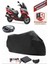 Kymco Grand Dink 250I Siyah Arka Çanta Uyumlu Motorsiket Brandası Motor Örtüsü Çadır Su Geçirmez Motosiklet Kılıfı Motor Brandası 1