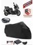 Kymco Xciting Vs 400 Siyah Arka Çanta Uyumlu Motorsiket Brandası Motor Örtüsü Çadır Su Geçirmez Motosiklet Kılıfı Motor Brandası 1