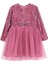 Pullu Pembe Kız Çocuk Abiye Elbise BRB5WG-ELB6661 1