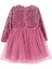 Pullu Pembe Kız Çocuk Abiye Elbise BRB5WG-ELB6661 2