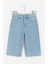 Kız Çocuk Açık Mavi Taşlı Kot Şort – Parlak Detaylı Yazlık DENIM-7888-AÇM 2