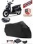 Sym Symphony St 200I Siyah Arka Çanta Uyumlu Motorsiket Brandası Motor Örtüsü Çadır Su Geçirmez Motosiklet Kılıfı Motor Brandası 1