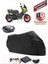 Aprilia Sr 125 Siyah Arka Çanta Uyumlu Motorsiket Brandası Motor Örtüsü Çadır Su Geçirmez Motosiklet Kılıfı Motor Brandası 1