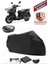 Sym Xpro 125 Siyah Arka Çanta Uyumlu Motorsiket Brandası Motor Örtüsü Çadır Su Geçirmez Motosiklet Kılıfı Motor Brandası 1