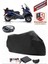 Piaggio Mp3 500 Siyah Arka Çanta Uyumlu Motorsiket Brandası Motor Örtüsü Çadır Su Geçirmez Motosiklet Kılıfı Motor Brandası 1