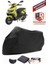 Mondial Air Time Siyah Motorsiket Brandası Motor Örtüsü Çadır Su Geçirmez Motosiklet Kılıfı Motor Brandası 1