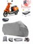 Kymco Like 50 Arka Çanta Uyumlu (Gri) Motorsiket Brandası Motor Örtüsü Çadır Su Geçirmez Motosiklet Kılıfı Motor Brandası 1