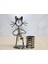Metal Kedi Müzisyen Saat ve Kalemlik 2