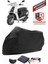 Mondial 50 Revival Siyah Motorsiket Brandası Motor Örtüsü Çadır Su Geçirmez Motosiklet Kılıfı Motor Brandası 1