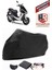 Malaguti Mission 200 City Siyah Motorsiket Brandası Motor Örtüsü Çadır Su Geçirmez Motosiklet Kılıfı Motor Brandası 1
