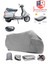 Vespa Cosa 200 Arka Çanta Uyumlu (Gri) Motorsiket Brandası Motor Örtüsü Çadır Su Geçirmez Motosiklet Kılıfı Motor Brandası 1