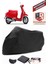 Lambretta G350 Siyah Motorsiket Brandası Motor Örtüsü Çadır Su Geçirmez Motosiklet Kılıfı Motor Brandası 1