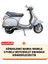 Vespa Cosa 200 Arka Çanta Uyumlu (Gri) Motorsiket Brandası Motor Örtüsü Çadır Su Geçirmez Motosiklet Kılıfı Motor Brandası 2