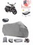 Mondial 125 Prostreet Arka Çanta Uyumlu (Gri) Motorsiket Brandası Motor Örtüsü Çadır Su Geçirmez Motosiklet Kılıfı Motor Brandası 1