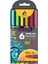Prime Ink Ince Uçlu Fineliner Kalem Metal Uç Neon Renkler 0.4 mm 6 Lı 1