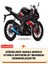 Yuki YK250-21 R-Samurai Arka Çanta Uyumlu (Gri) Motorsiket Brandası Motor Örtüsü Çadır Su Geçirmez Motosiklet Kılıfı Motor Brandası 2