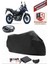Suzuki V-Strom 650 Xt Abs Siyah Arka Çanta Uyumlu Motorsiket Brandası Motor Örtüsü Çadır Su Geçirmez Motosiklet Kılıfı Motor Brandası 1