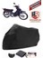 Mondial 110 Kf Siyah Motorsiket Brandası Motor Örtüsü Çadır Su Geçirmez Motosiklet Kılıfı Motor Brandası 1