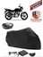 Honda Cb 125E Siyah Arka Çanta Uyumlu Motorsiket Brandası Motor Örtüsü Çadır Su Geçirmez Motosiklet Kılıfı Motor Brandası 1