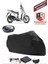 Kymco People S 200I Siyah Arka Çanta Uyumlu Motorsiket Brandası Motor Örtüsü Çadır Su Geçirmez Motosiklet Kılıfı Motor Brandası 1