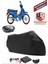 Kymco Aktiv 110 Siyah Arka Çanta Uyumlu Motorsiket Brandası Motor Örtüsü Çadır Su Geçirmez Motosiklet Kılıfı Motor Brandası 1