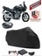 Suzuki Gsf 600 Bandit Siyah Arka Çanta Uyumlu Motorsiket Brandası Motor Örtüsü Çadır Su Geçirmez Motosiklet Kılıfı Motor Brandası 1