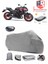 Kawasaki Z 650 Arka Çanta Uyumlu (Gri) Motorsiket Brandası Motor Örtüsü Çadır Su Geçirmez Motosiklet Kılıfı Motor Brandası 1