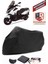 Kymco Downtown 300I Siyah Motorsiket Brandası Motor Örtüsü Çadır Su Geçirmez Motosiklet Kılıfı Motor Brandası 1