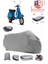 Vespa Px 150 Arka Çanta Uyumlu (Gri) Motorsiket Brandası Motor Örtüsü Çadır Su Geçirmez Motosiklet Kılıfı Motor Brandası 1