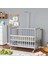 Ahşap Beşik Anne Yanı Beşik Gri 60X120 - Uyku Setsiz Yataksız + Tekerlekli 1