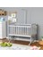 Ahşap Beşik Anne Yanı Beşik Gri 60X120 - Uyku Setsiz Yataksız + Tekerlekli 2