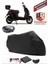Falcon Techno 125 Efı Siyah Arka Çanta Uyumlu Motorsiket Brandası Motor Örtüsü Çadır Su Geçirmez Motosiklet Kılıfı Motor Brandası 1