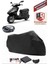 Kymco Jockey 125 Siyah Arka Çanta Uyumlu Motorsiket Brandası Motor Örtüsü Çadır Su Geçirmez Motosiklet Kılıfı Motor Brandası 1