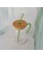 Bambu Kapaklı Cam Pipetli Kupa 420 ml | Yeşil 5