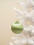 Yılbaşı Topu – Ipek Iplik Sarılı Çam Ağacı Süsü Yağ Yeşili 10 cm 1